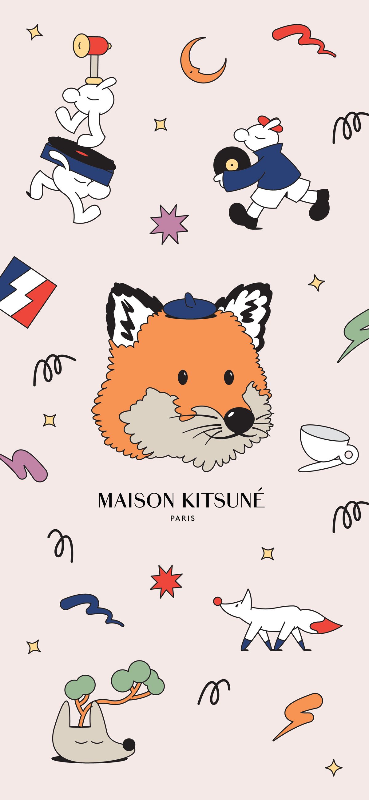 Maison Kitsune แจกวอลเปเปอร ส ดน าร กฟร มกราคม 22 Sale Here