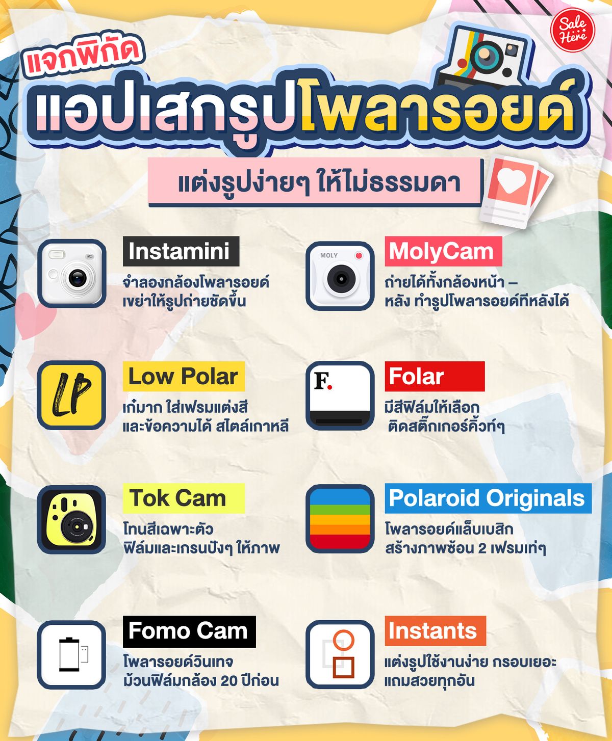 แจกพิกัด แอปเสกรูปโพลารอยด์ แต่งรูปง่ายๆ ให้ไม่ธรรมดา มกราคม 2022 - Sale  Here