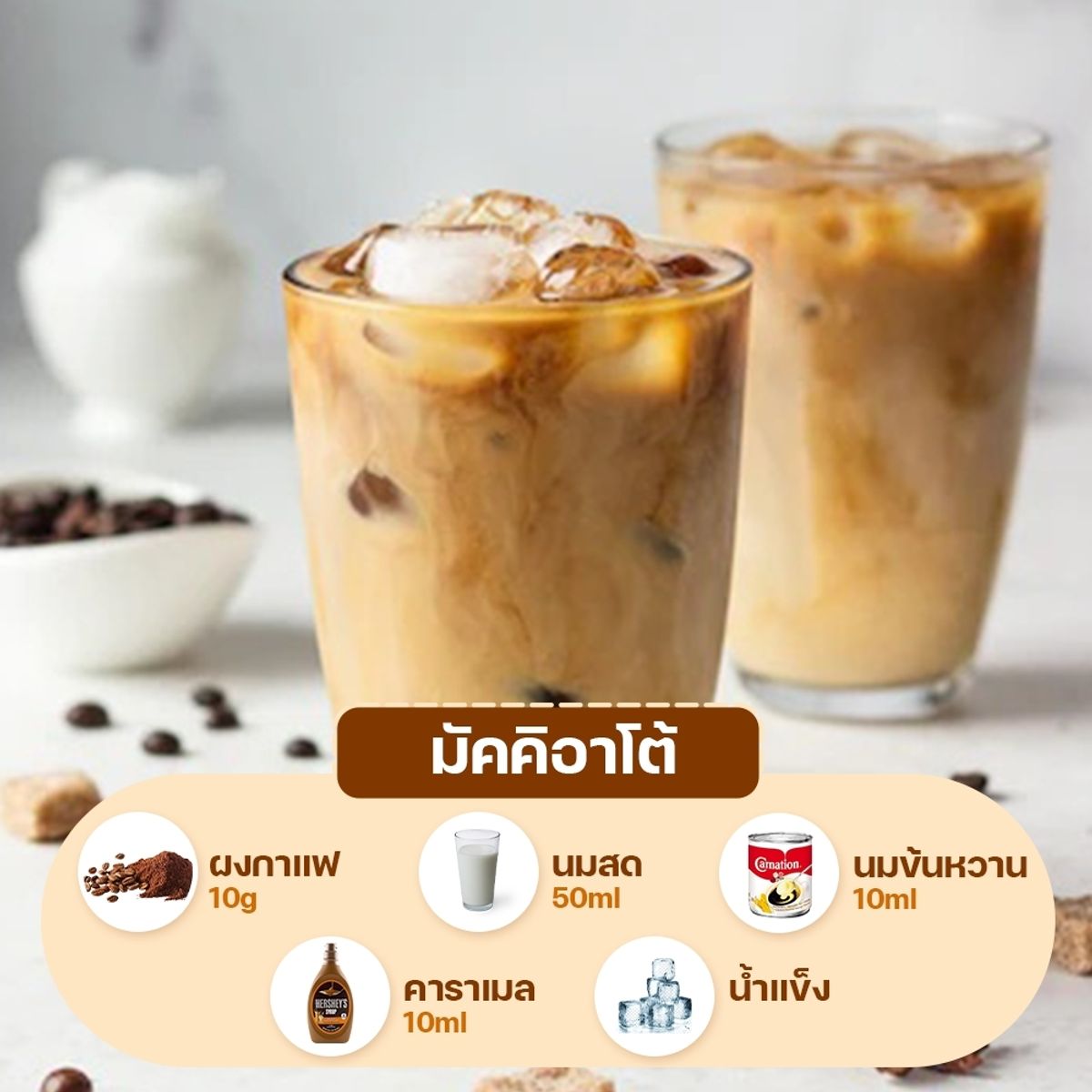 สูตรกาแฟสดยอดนิยม