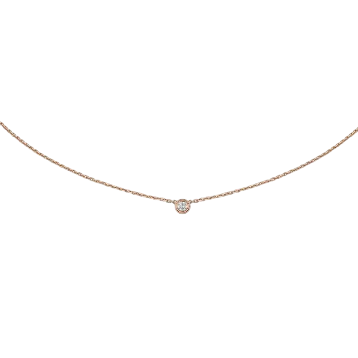 CRB7224515 - Cartier d'Amour necklace XS - White gold, diamond - Cartier